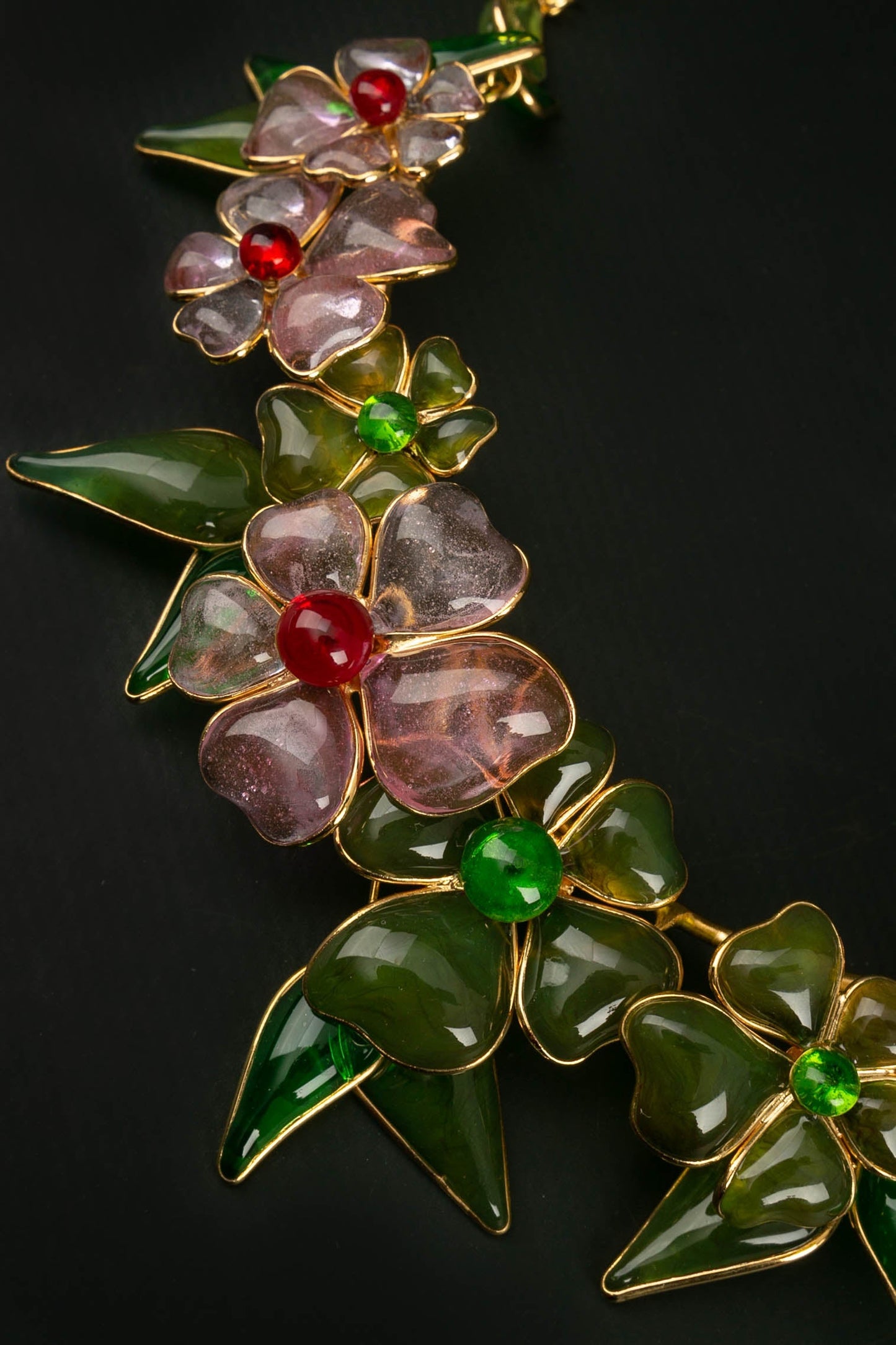 Collier en pÃƒÆ’Ã‚Â¢te de verre Augustine