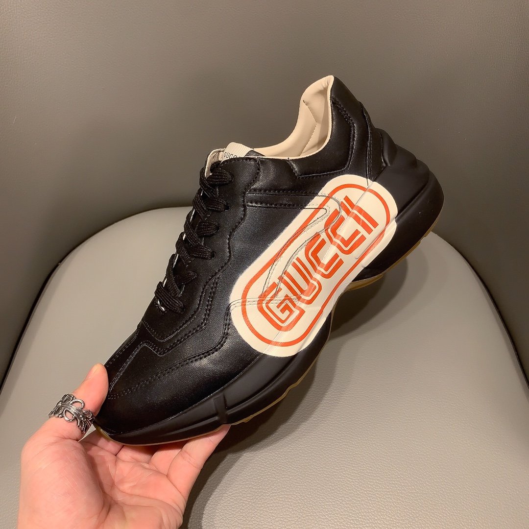 GLM-GCI  RHYTON VINTAGE TRAINER LA BLACK SNEAKER 143