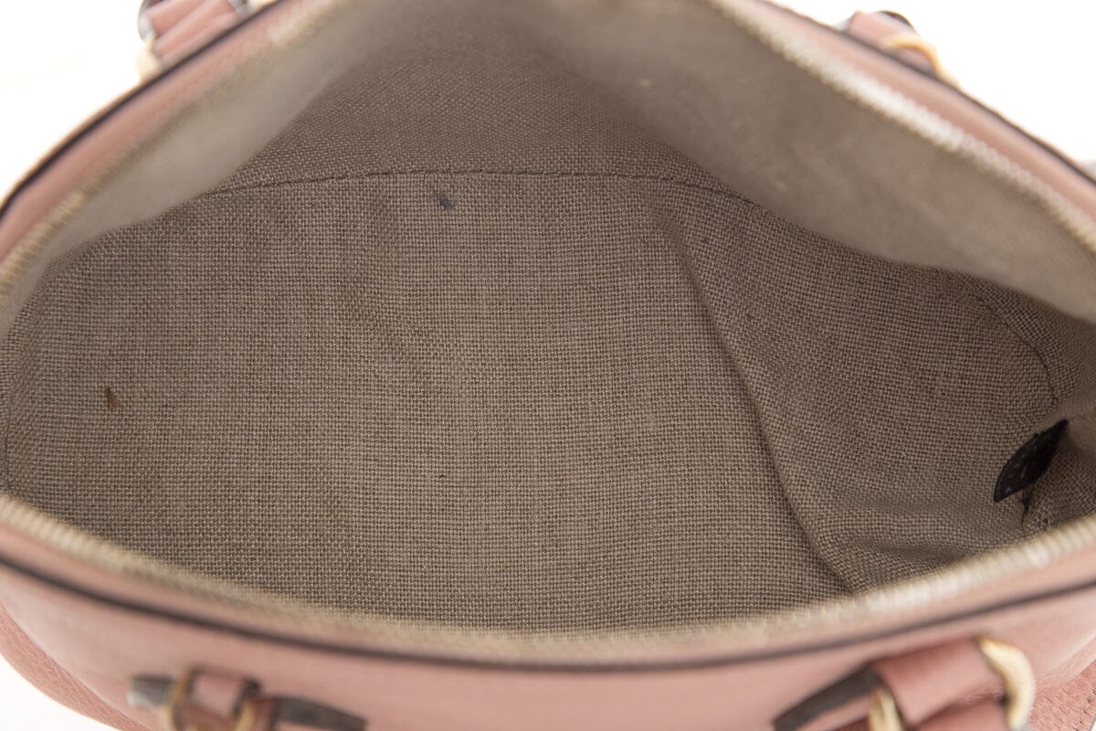 Gucci Pink Leather Mini Dome Handbag