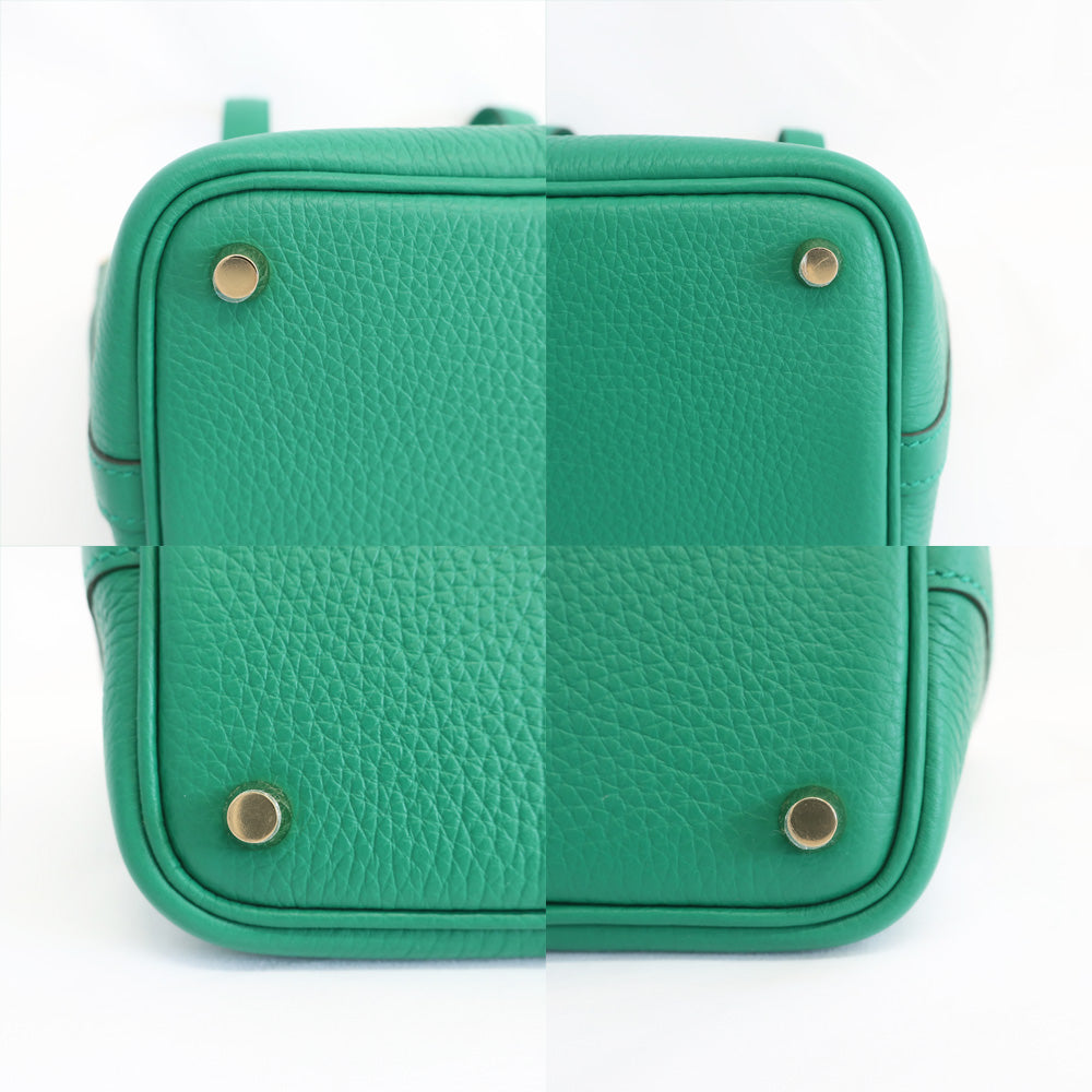 HERMES Hermes Picotin Lock PM Handbag BÃƒÂ¥Ã‹â€ Ã‚Â» 2023 Made around Vertigo G  Green clemence  New Unused]  Vertigo Quality Woodwear