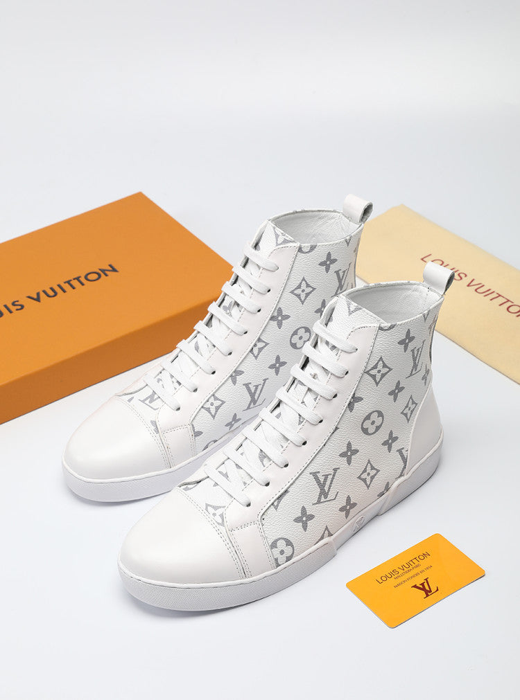 GLM - LUV High GLMnogram White Boot Sneaker