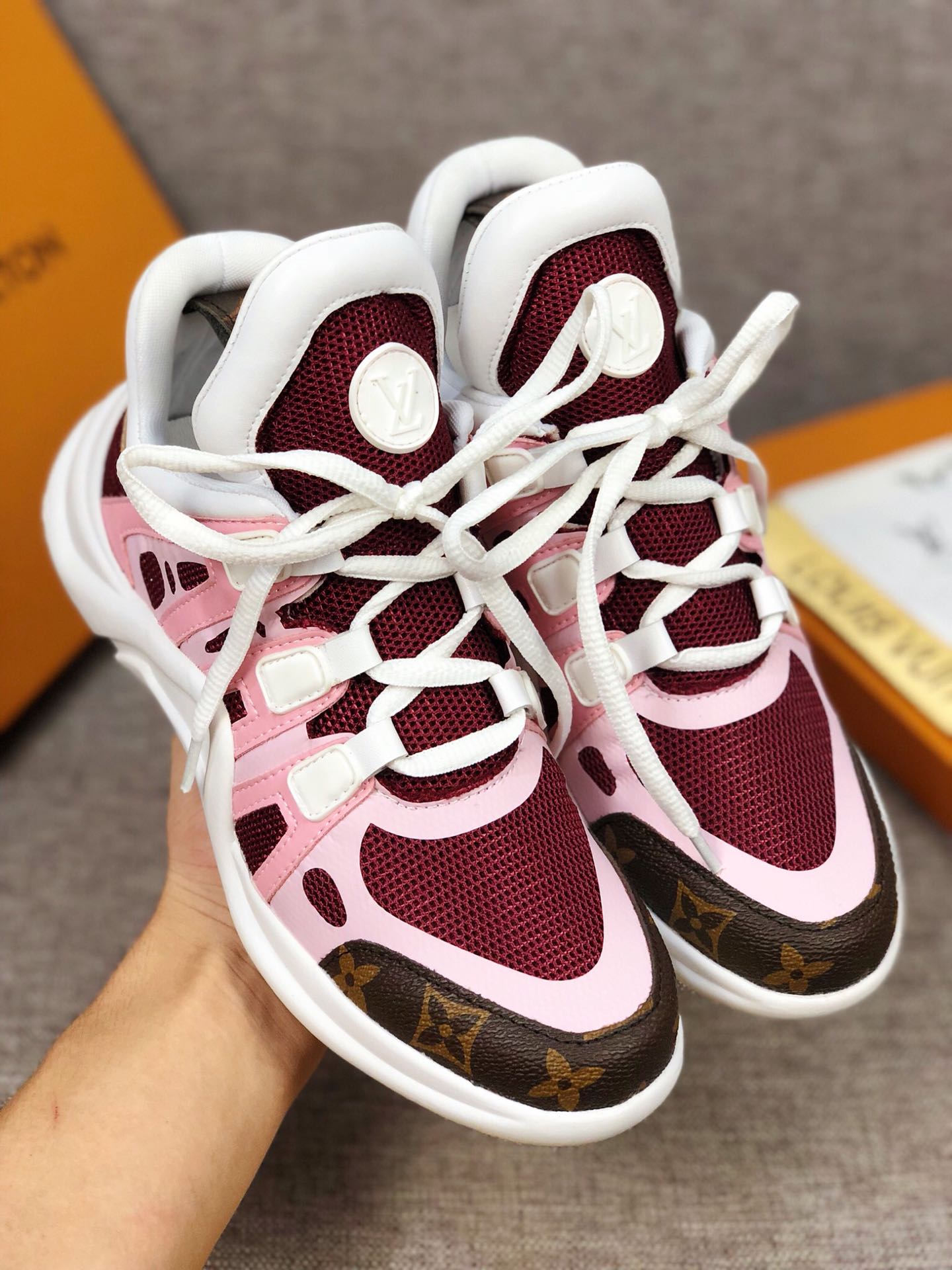 GLM - LUV Archlight Pink Brown Sneaker