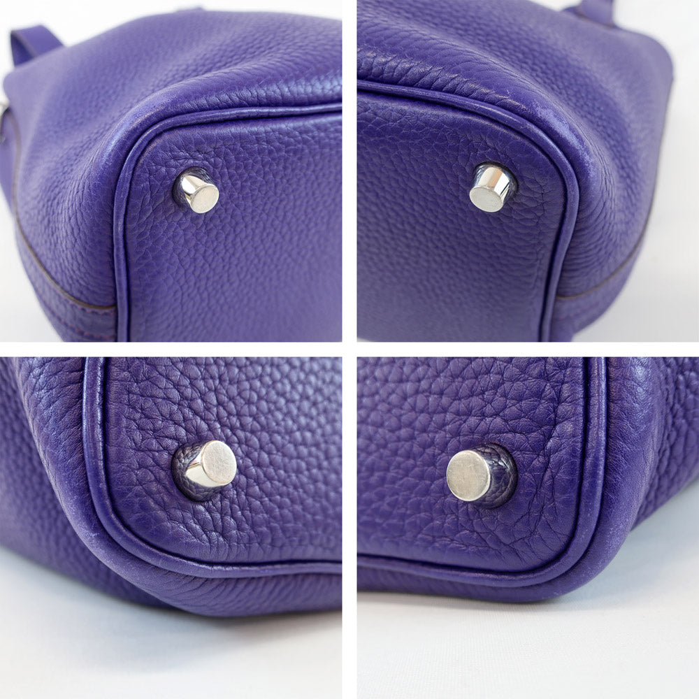 HERMES Hermes Picotin Lock PM  NÃƒÂ¥Ã‹â€ Ã‚Â» 2010 manufactured  Pearl Silver   Clemence Handbag