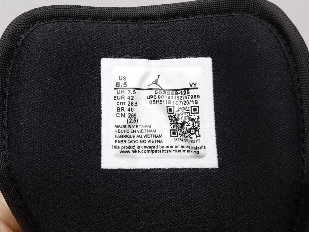 GLM - AJ1 black and purple toes