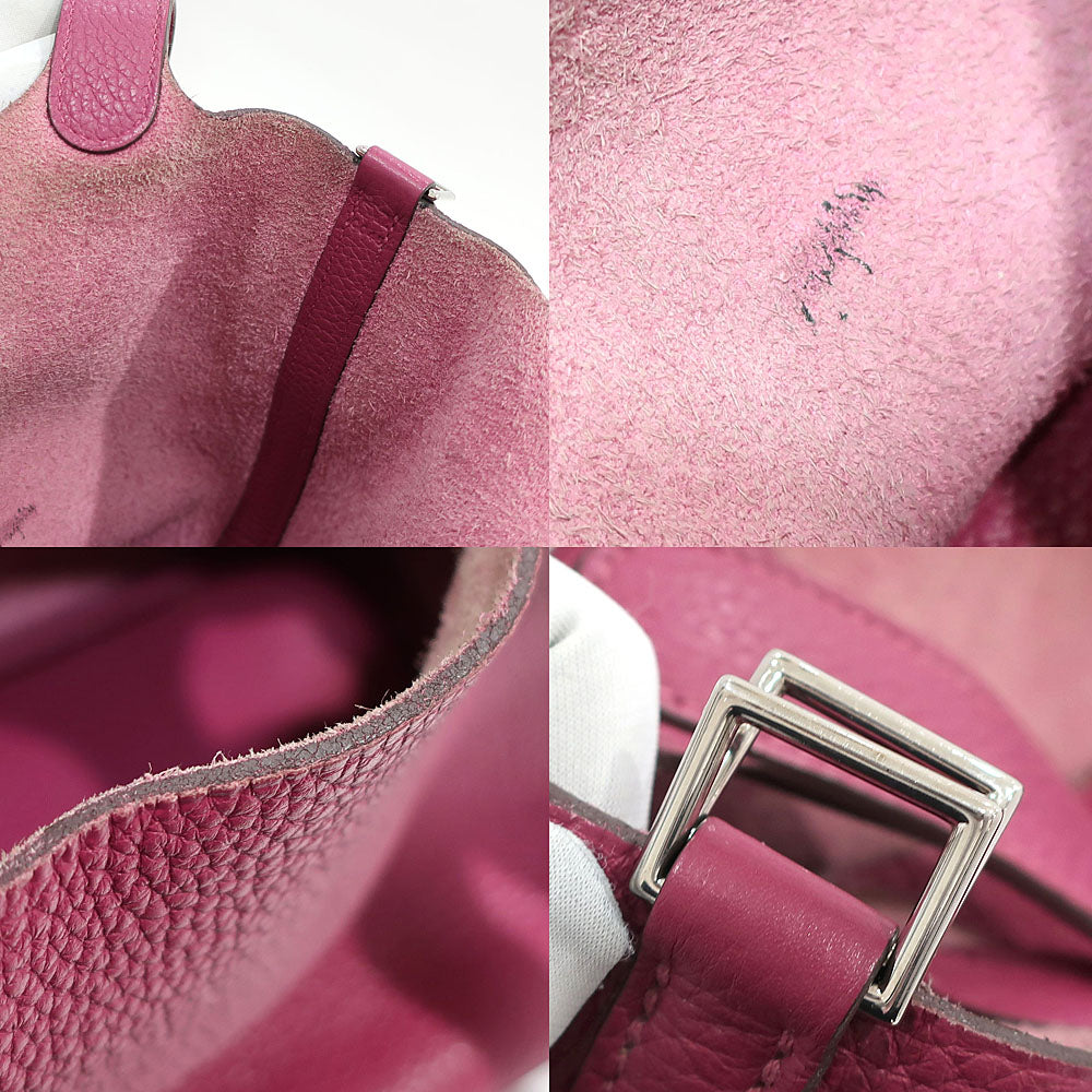 Hermes Handbag Picotin Lock Picotin Lock PM 18 Tosca/SV G   Clemence  O  2011 Manufactured  Women Key/Cadena Bag Preservation ÃƒÂ£Ã¢â€šÂ¬Ã‚Â ÃƒÂ£Ã¢â€šÂ¬Ã¢â‚¬Ëœ Neck Quality Wood