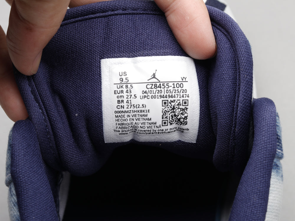 GLM - AJ1 washed denim denim