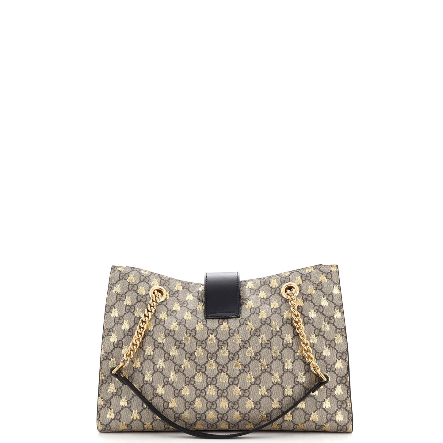 Padlock Chain Tote Printed GG Coated Canvas Medium