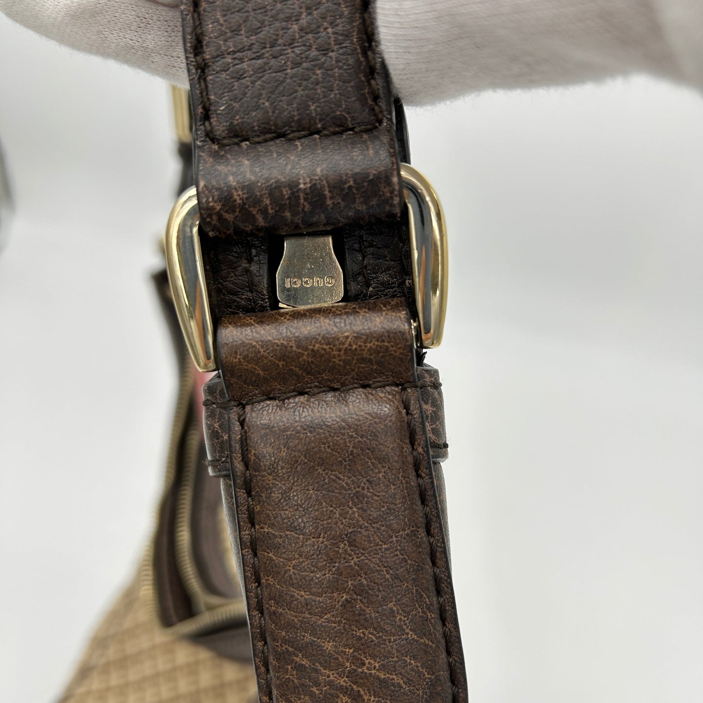 Gucci Catherine Brown Cloth Handbag