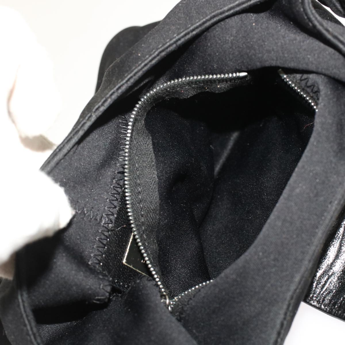 FENDI Mamma Baguette Shoulder Bag Nylon Black ep1158