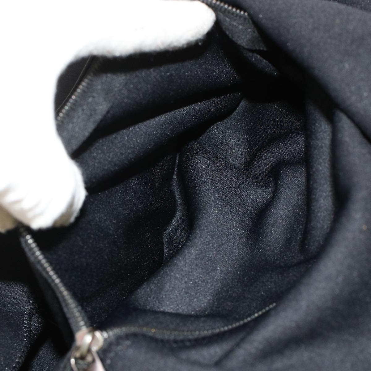 FENDI Mamma Baguette Shoulder Bag Nylon Black ep1217