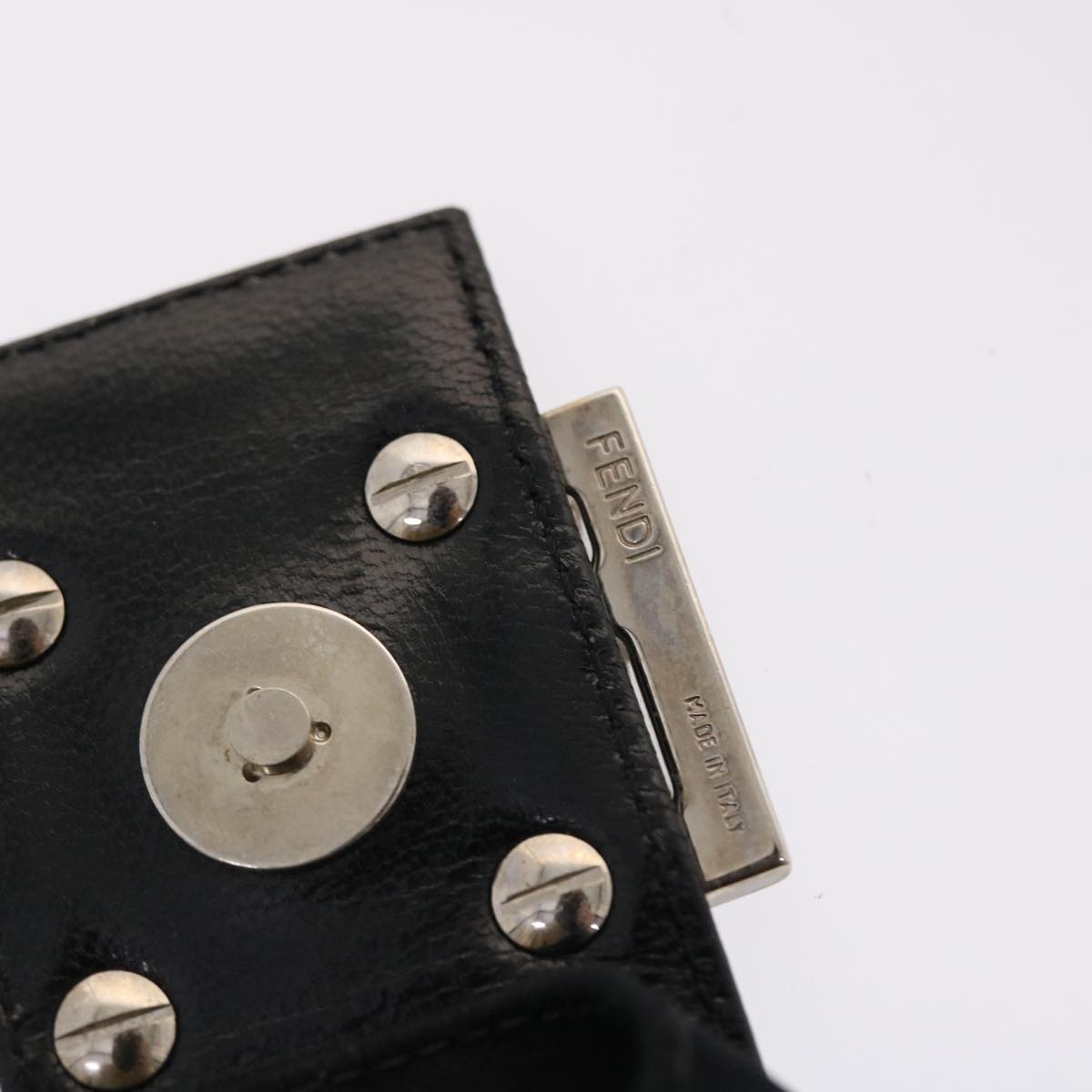 FENDI Mamma Baguette Shoulder Bag Nylon Black ep1270