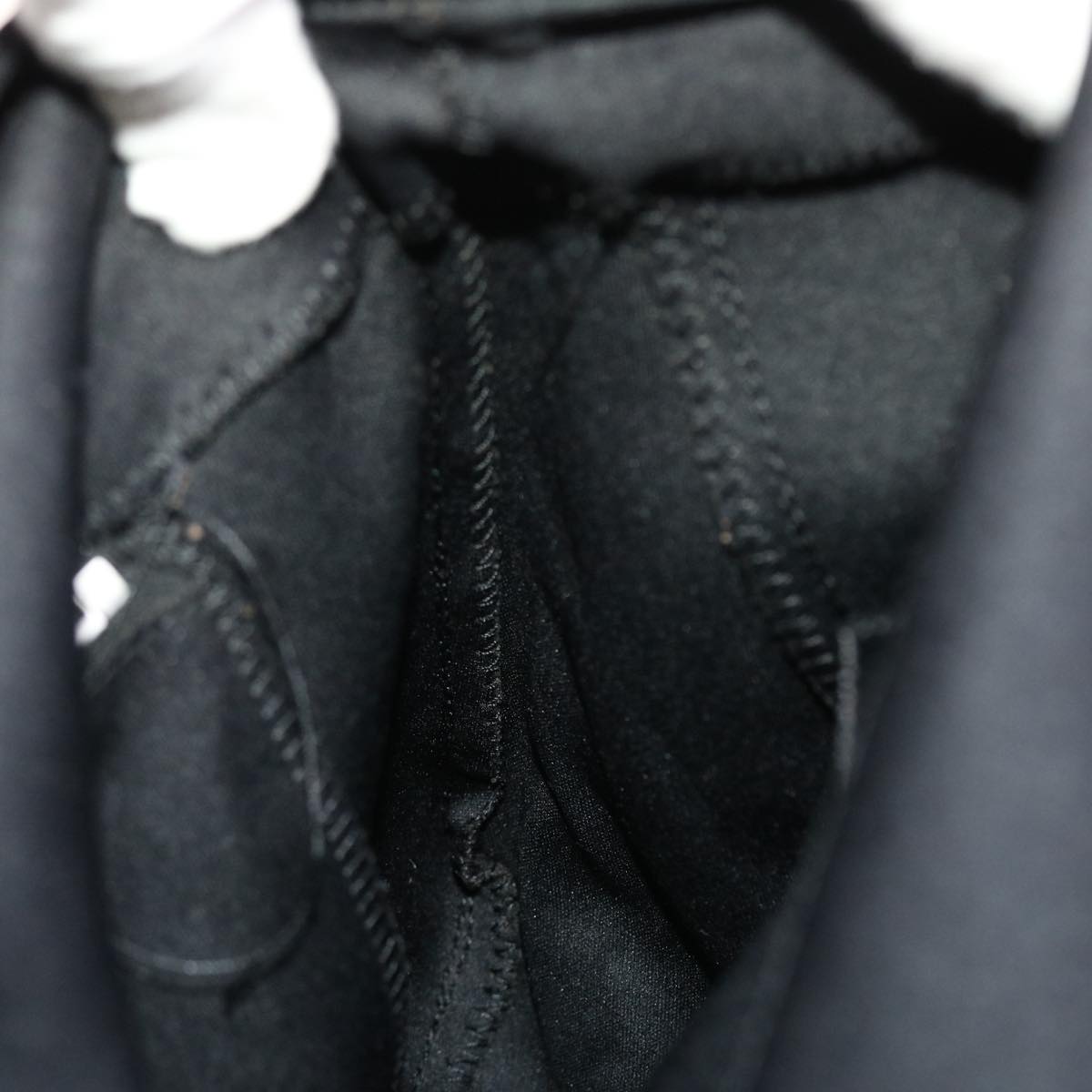 FENDI Mamma Baguette Shoulder Bag Nylon Black ep1270