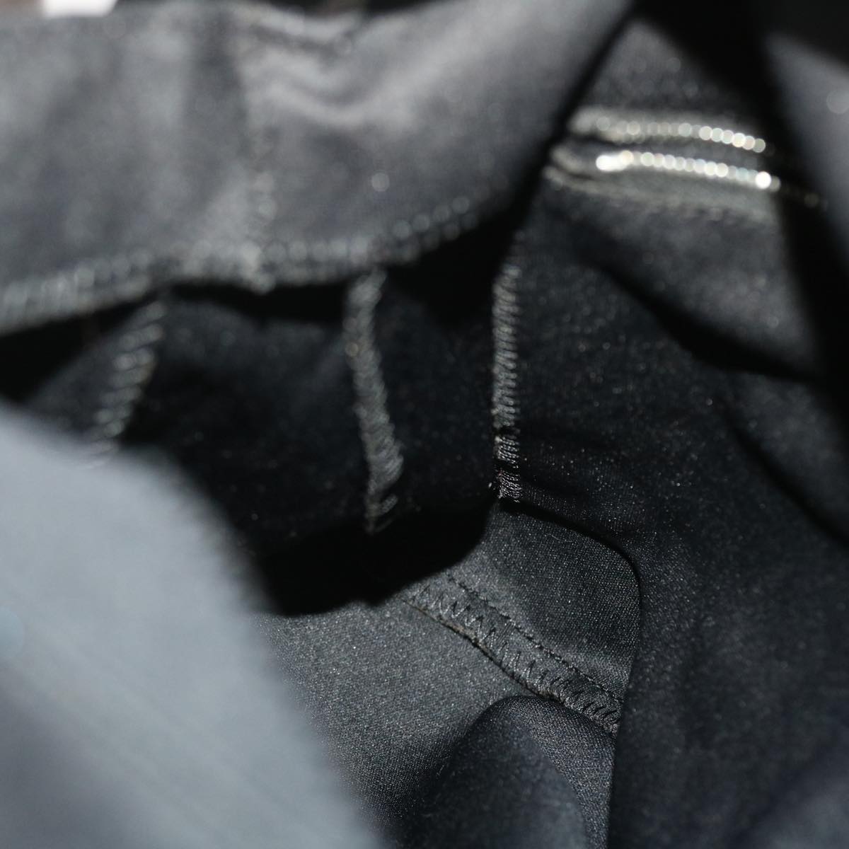 FENDI Mamma Baguette Shoulder Bag Nylon Black ep1270