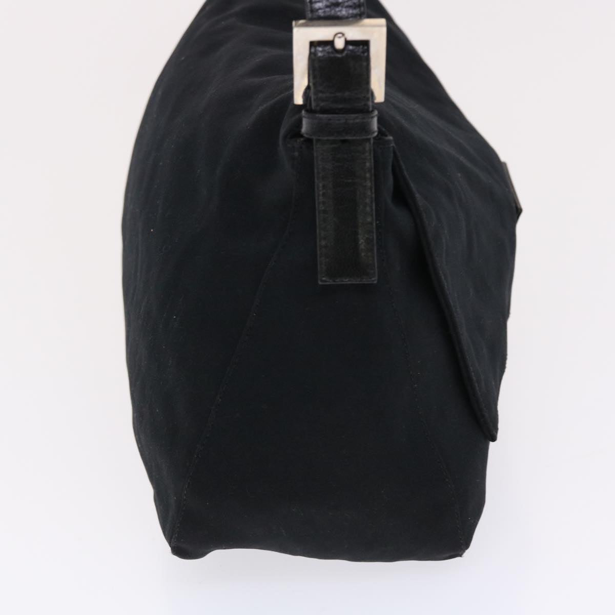 FENDI Mamma Baguette Shoulder Bag Nylon Black ep1270