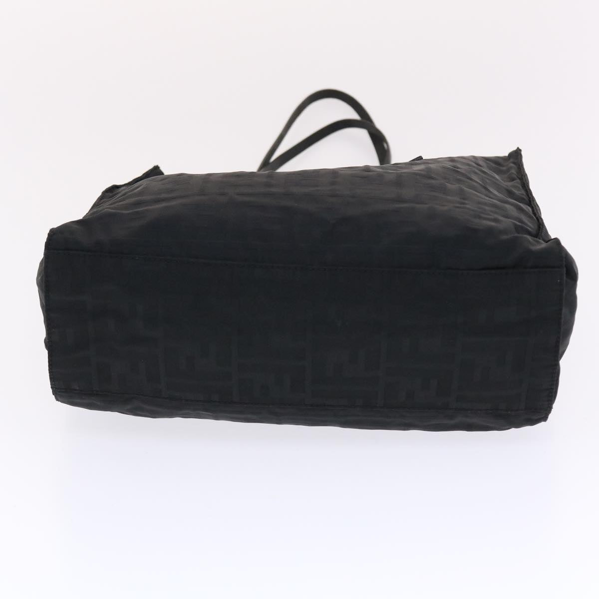 FENDI Zucca Canvas Shoulder Bag Nylon Black ep1271