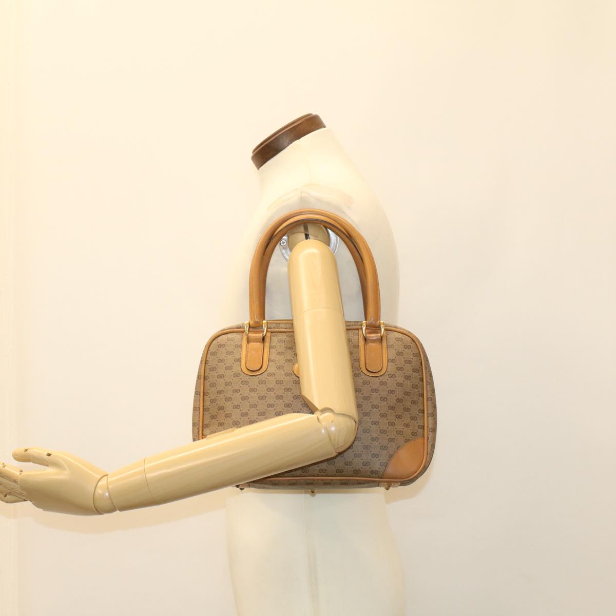 GUCCI Micro GG Canvas Hand Bag Beige 000•104•0030 ep1354