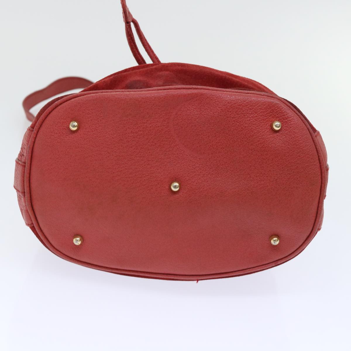 GUCCI Bamboo Shoulder Bag Suede Red 001•2040•1657 ep1393