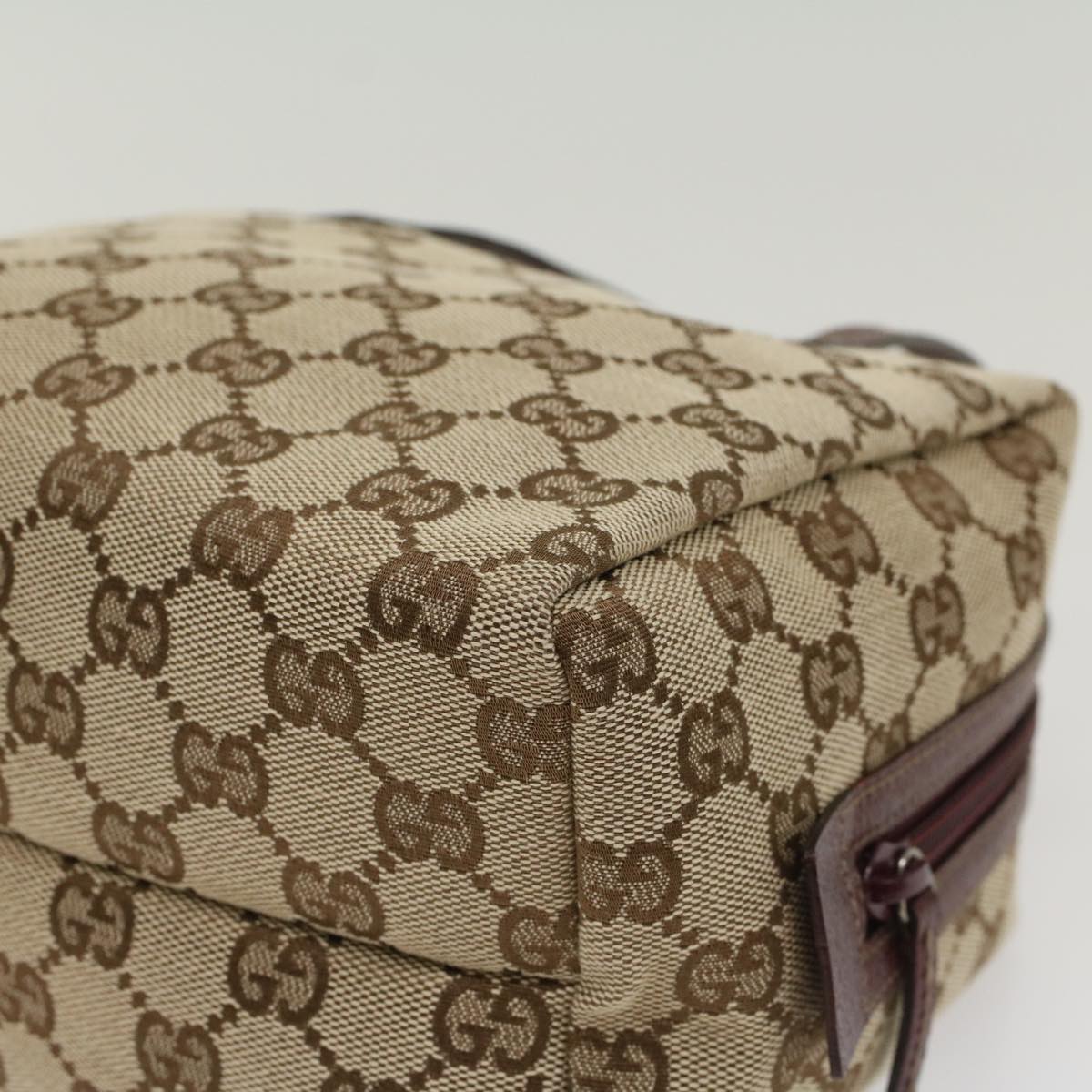 GUCCI GG Canvas Hand Bag Beige 124542 ep1411