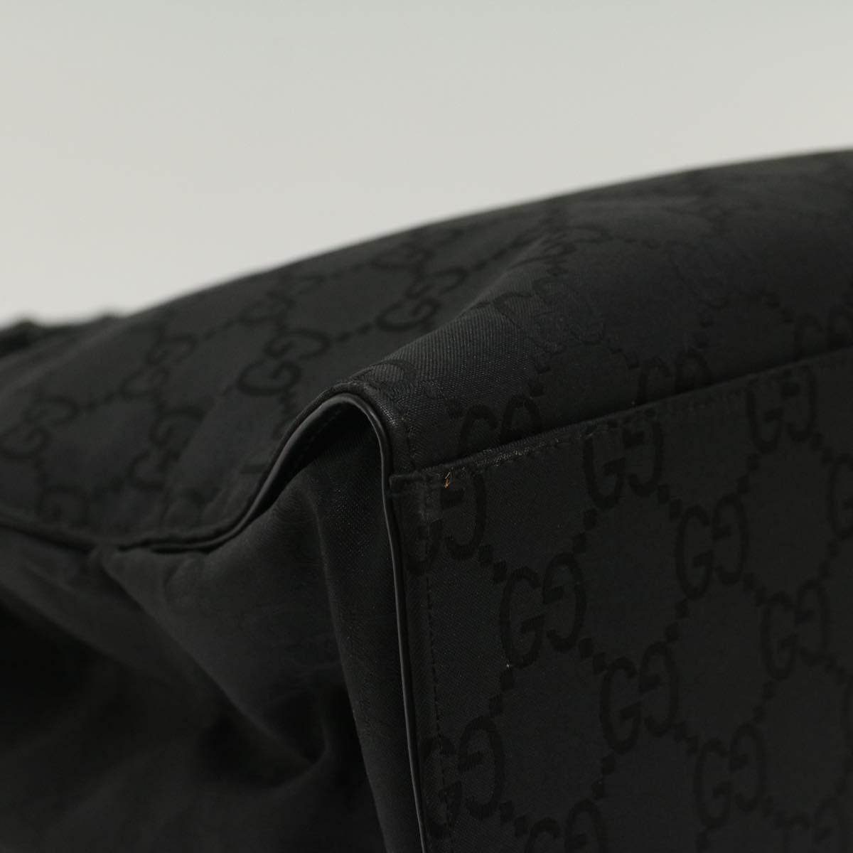 GUCCI GG Canvas Bamboo Hand Bag Black ep1424