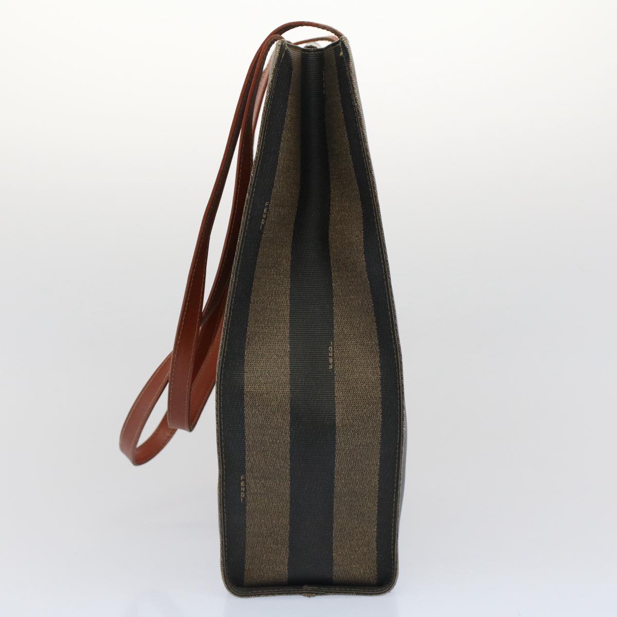 FENDI Pecan Canvas Shoulder Bag Brown ep1432