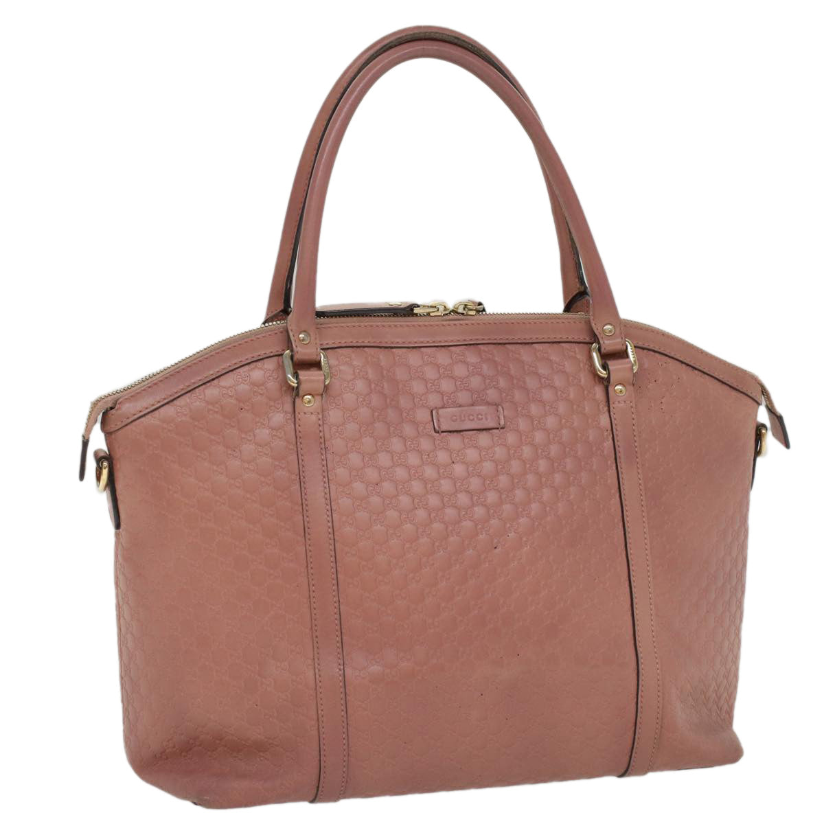 GUCCI Micro GG Canvas Shoulder Bag Pink 449657 ep1458