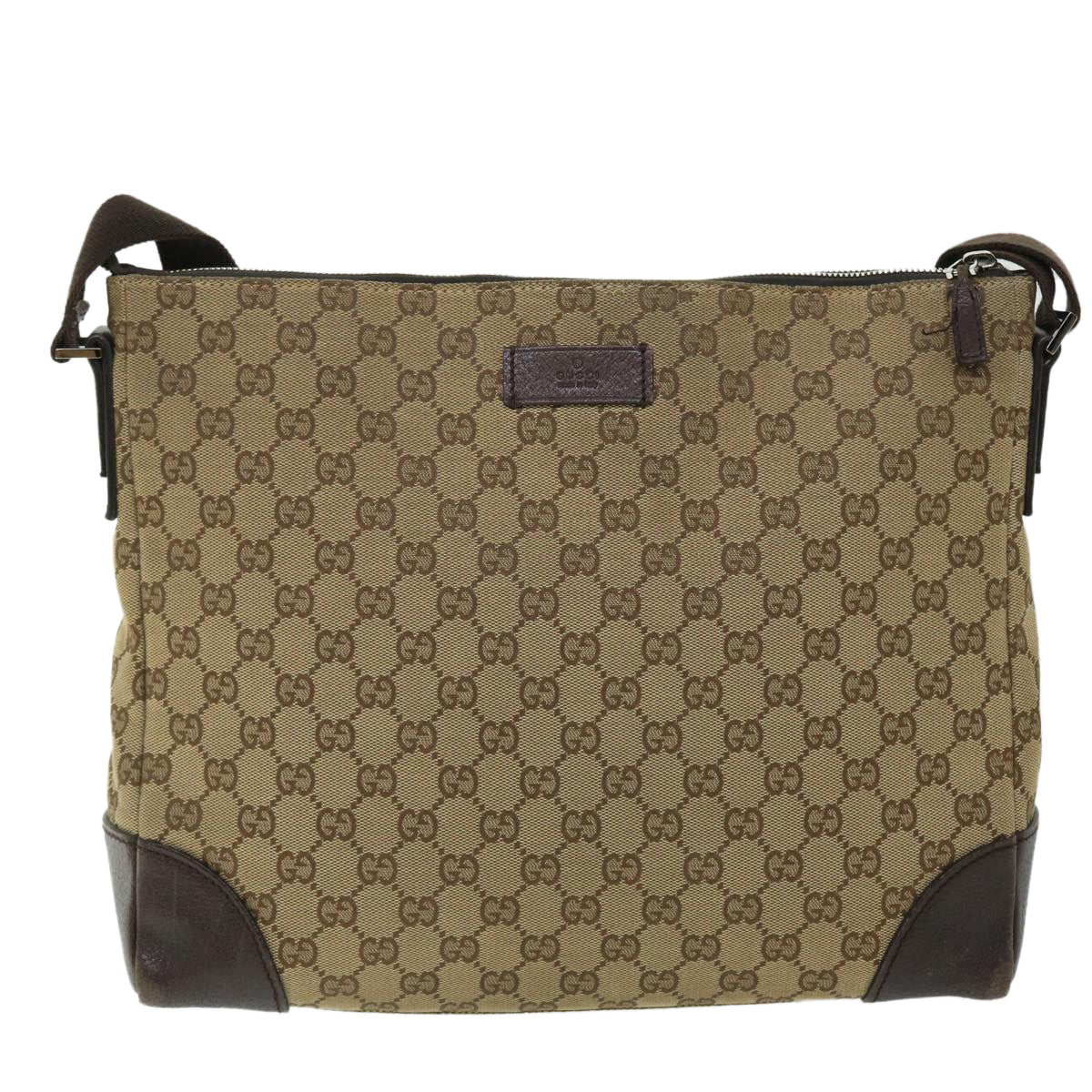GUCCI GG Canvas Shoulder Bag Beige Brown 110054 ep1545
