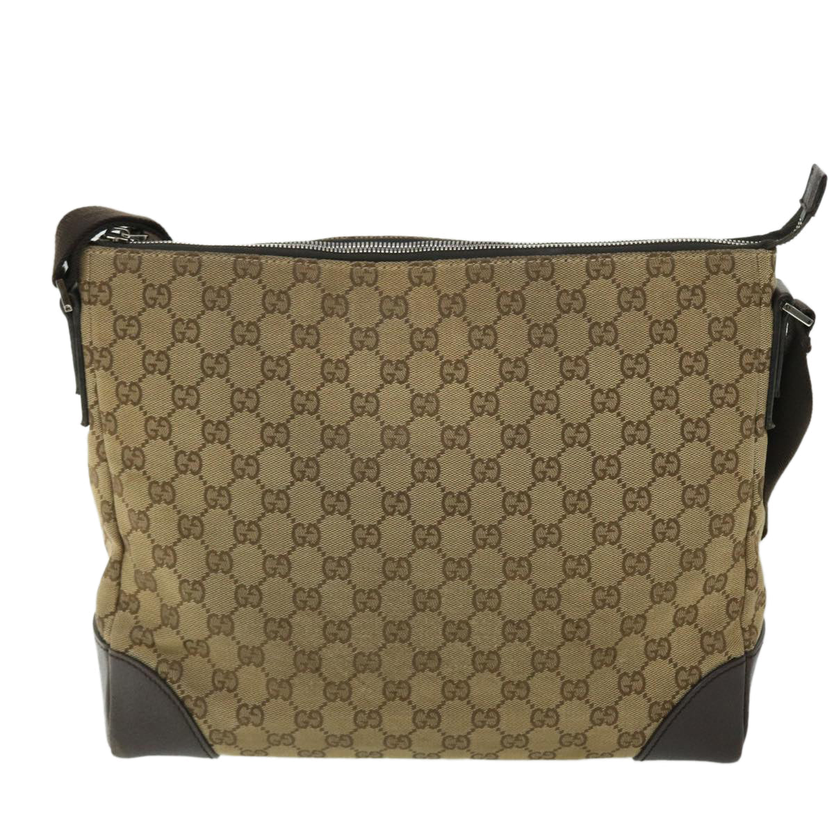 GUCCI GG Canvas Shoulder Bag Beige Brown 110054 ep1545