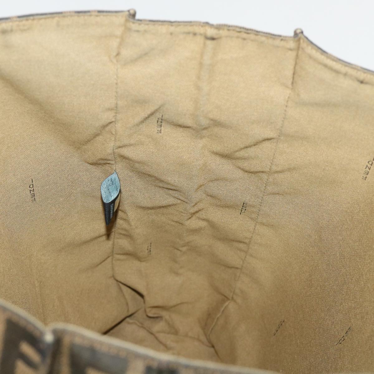 FENDI Zucca Canvas Tote Bag Nylon Brown Black ep1558