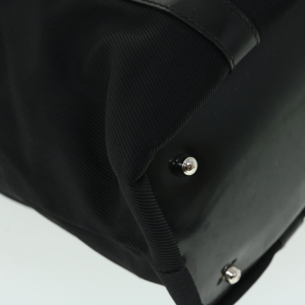 GUCCI Bamboo Hand Bag Nylon Black ep1568