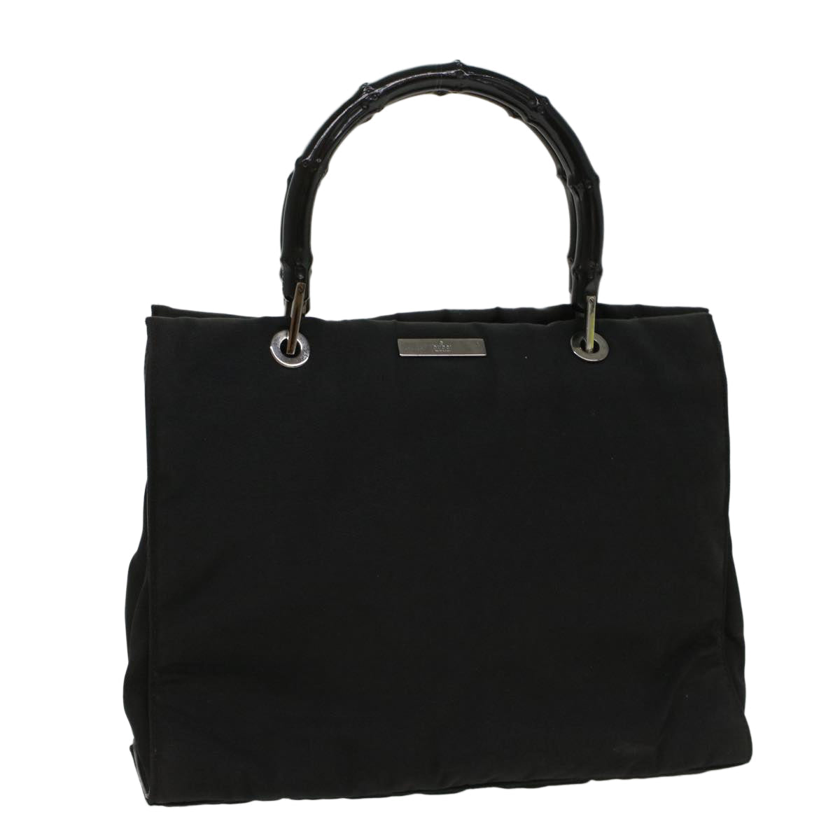 GUCCI Bamboo Hand Bag Canvas Black 002 1016 ep1617