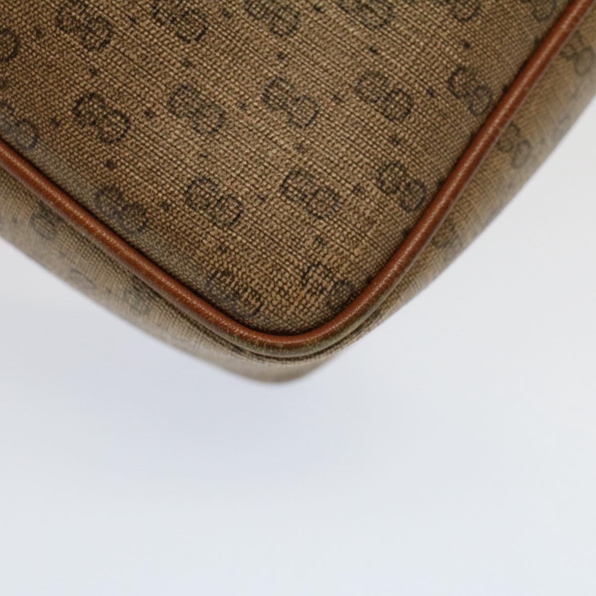 GUCCI Micro GG Canvas Web Sherry Line Shoulder Bag Beige Red 007 904 ep1647
