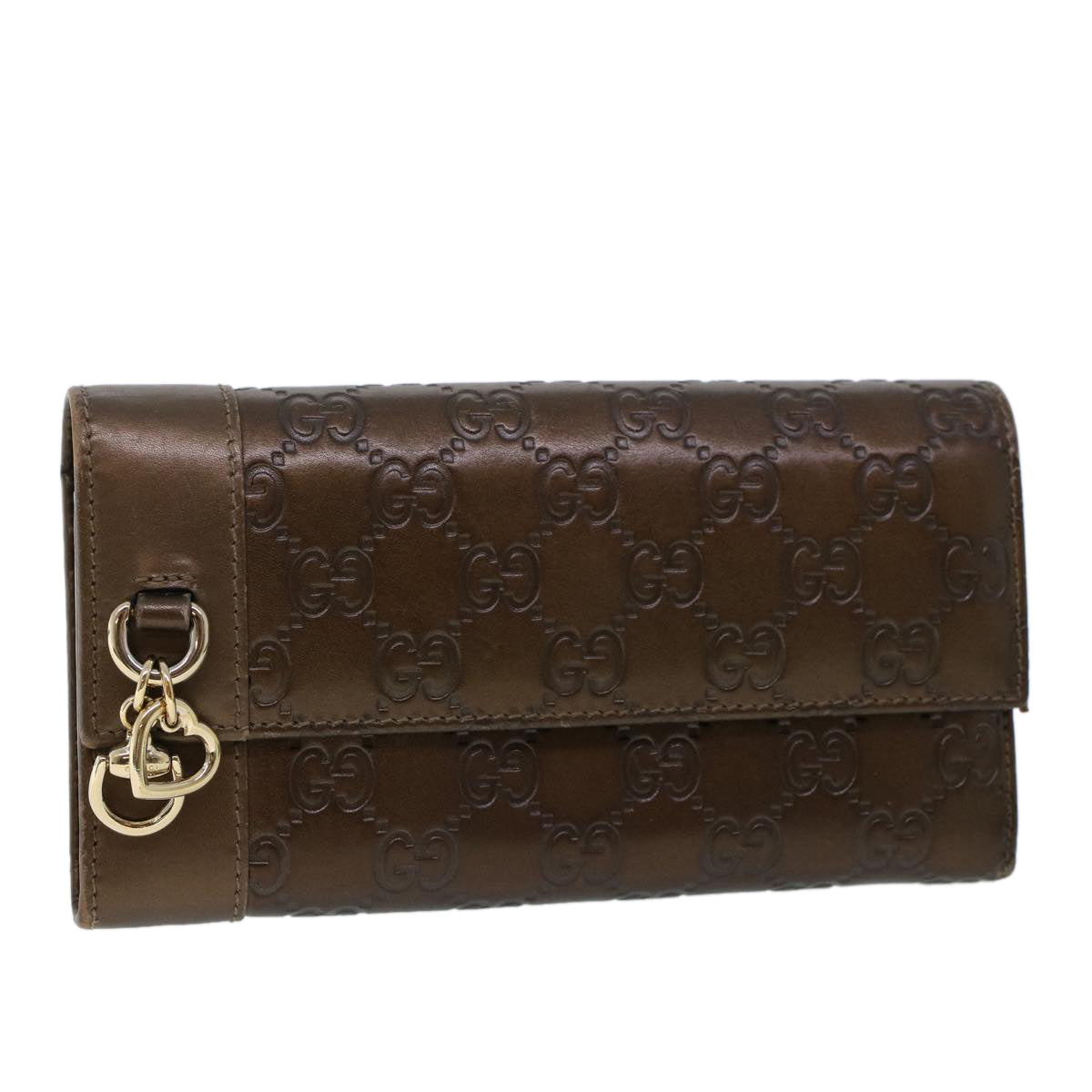 GUCCI GG Canvas Guccissima Long Wallet Brown 274430 ep1661