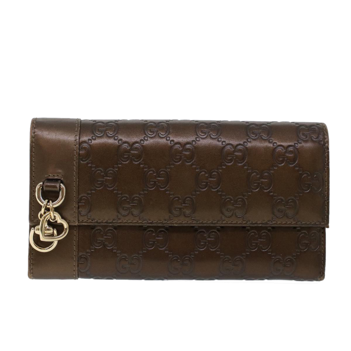 GUCCI GG Canvas Guccissima Long Wallet Brown 274430 ep1661