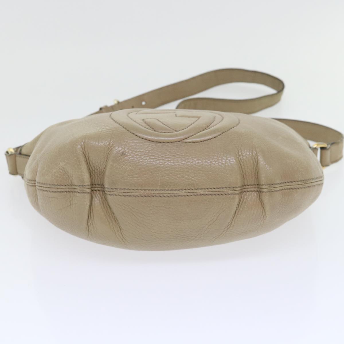 GUCCI Soho Shoulder Bag Leather Beige 308361 ep1663