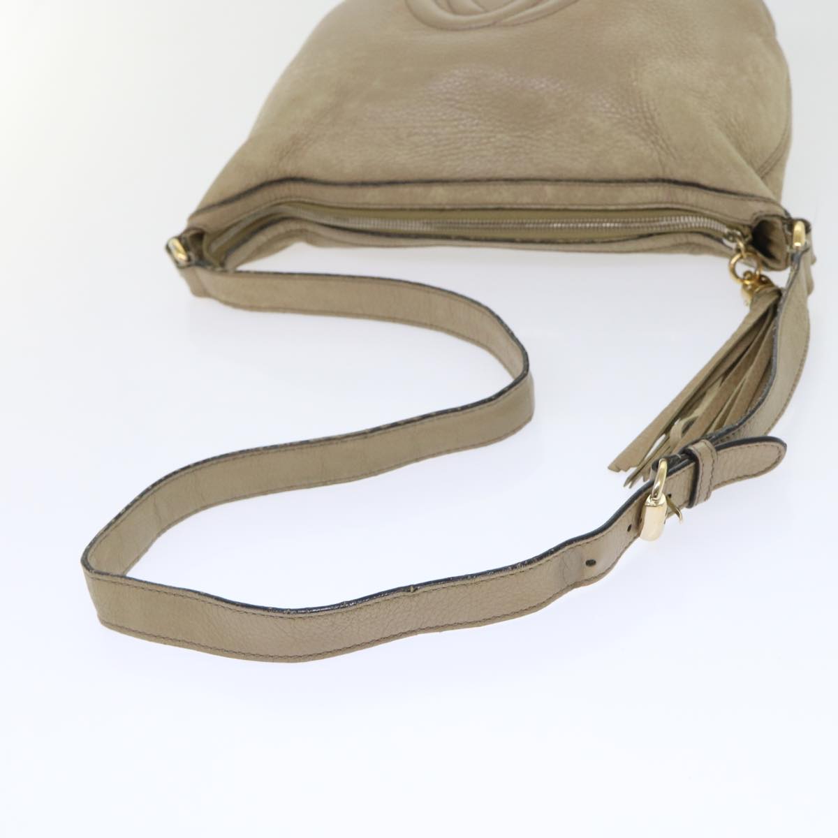 GUCCI Soho Shoulder Bag Leather Beige 308361 ep1663