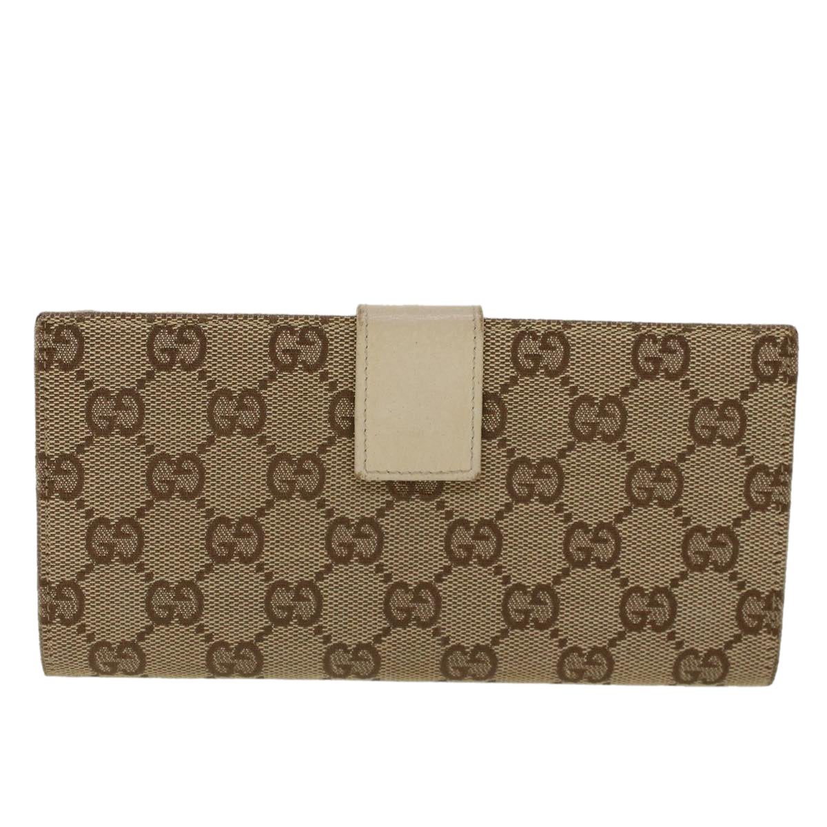 GUCCI GG Canvas Long Wallet Beige 120931 ep1722