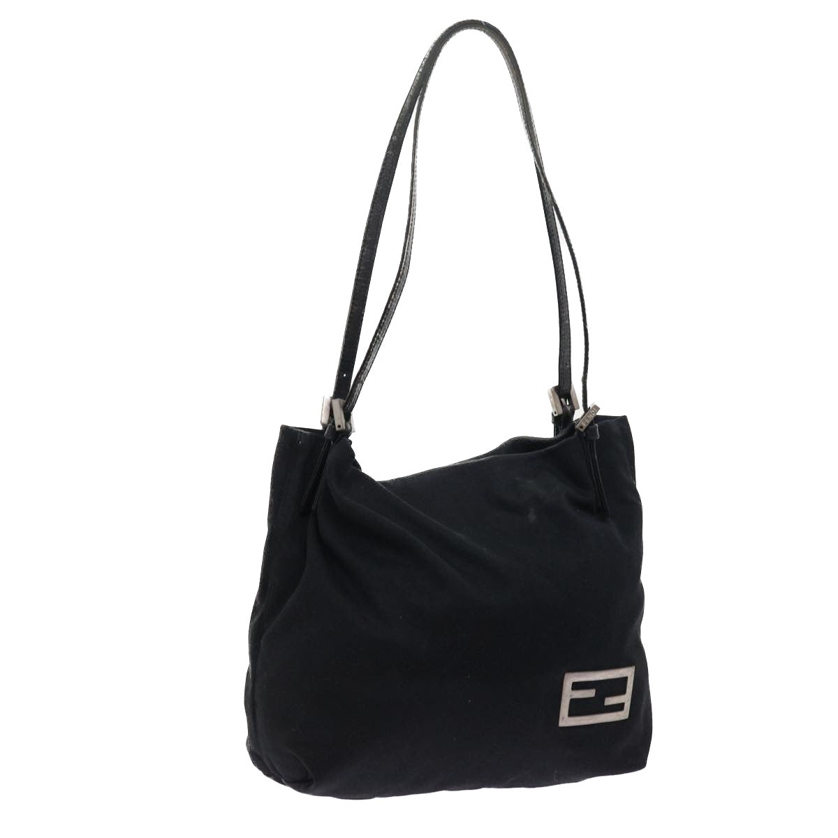 FENDI Shoulder Bag Nylon Black ep1772
