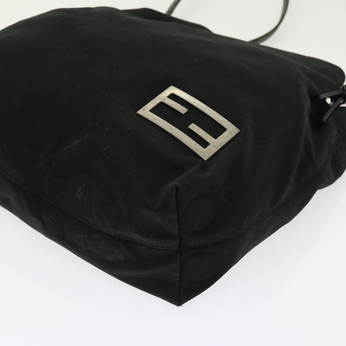 FENDI Shoulder Bag Nylon Black ep1772