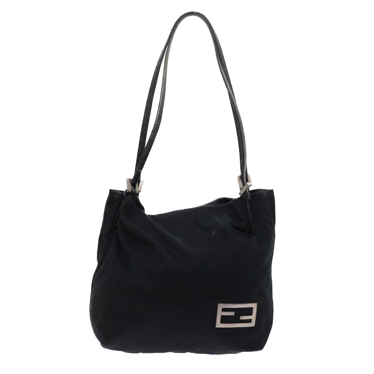 FENDI Shoulder Bag Nylon Black ep1772