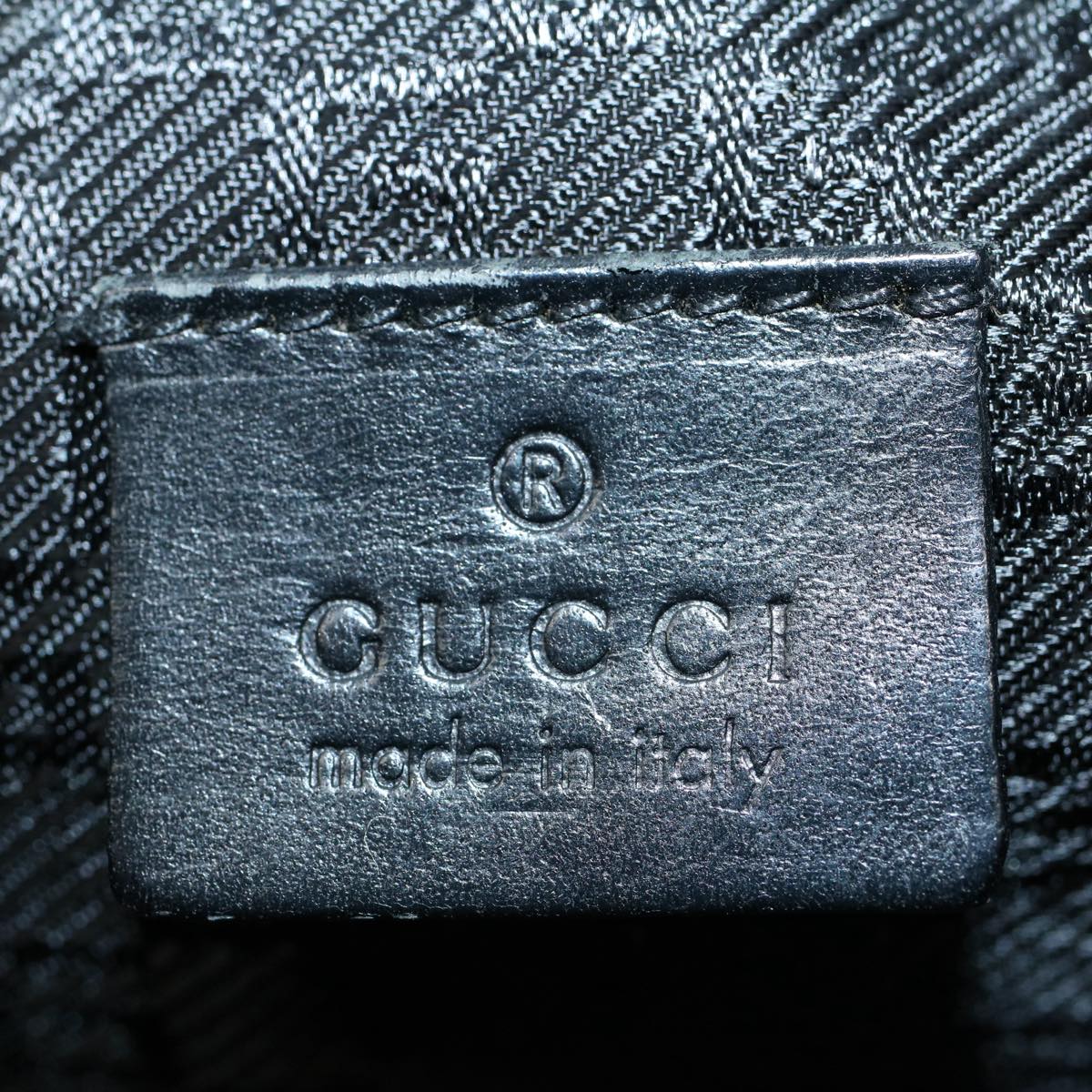 GUCCI Clutch Bag Canvas Black 02888 002058 ep1773