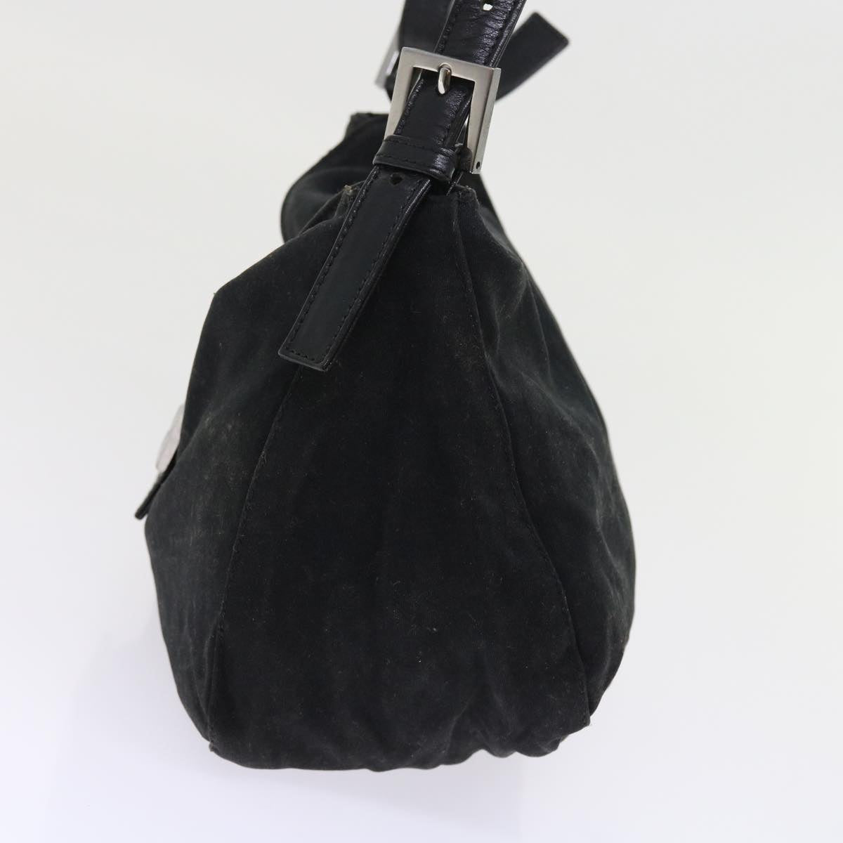 FENDI Mamma Baguette Shoulder Bag Nylon Black ep1775