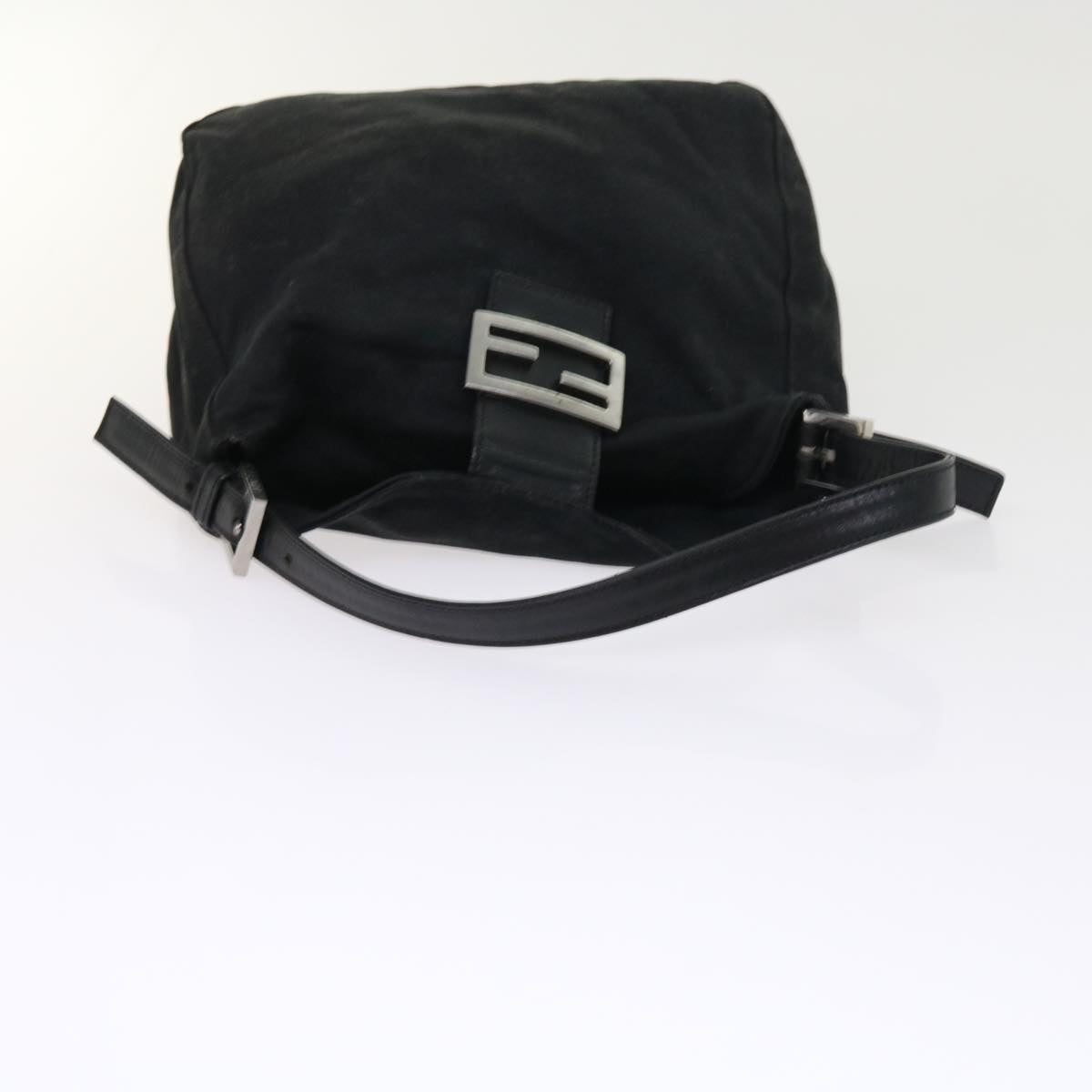 FENDI Mamma Baguette Shoulder Bag Nylon Black ep1775