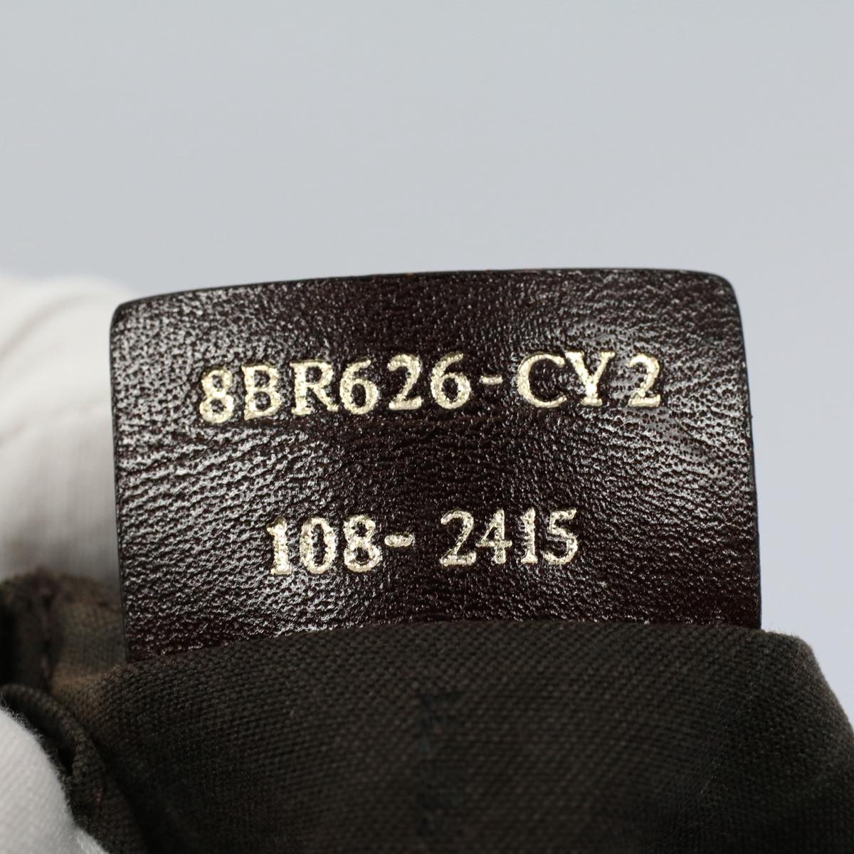 FENDI Zucchino Canvas Shoulder Bag Brown ep1788