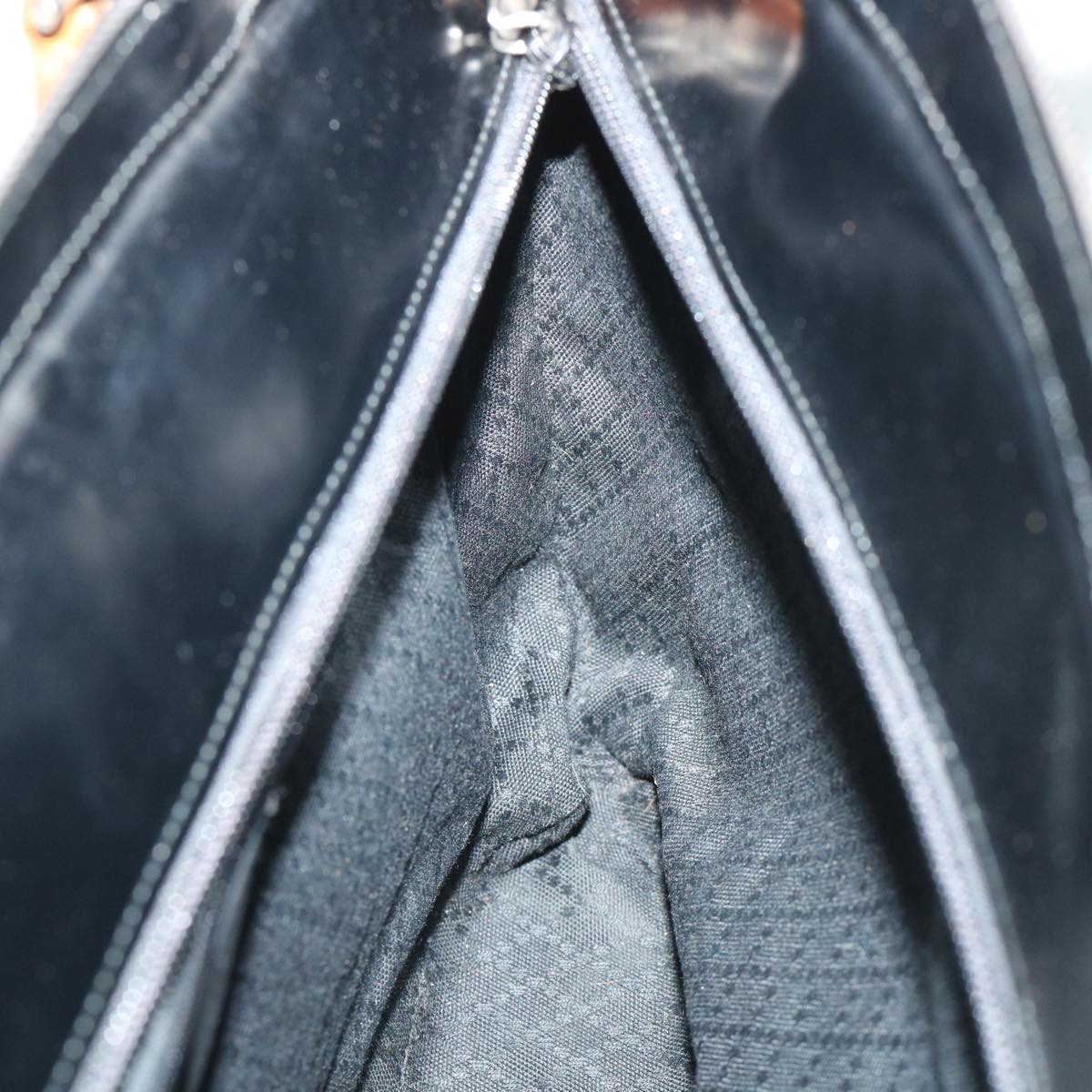 GUCCI Bamboo Hand Bag Canvas Black 002 2058 0439 5 ep1794