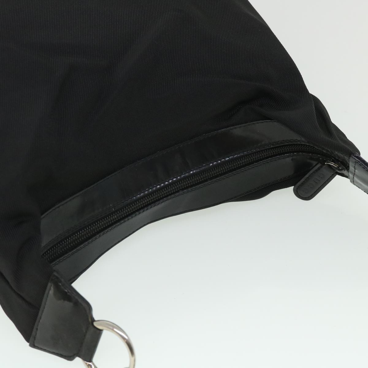 GUCCI Bamboo Shoulder Bag Nylon Black 000 1956 0531 ep1818