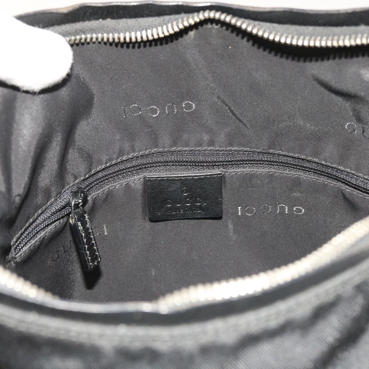 GUCCI Shoulder Bag Nylon Canvas Black 001 3766 ep1819