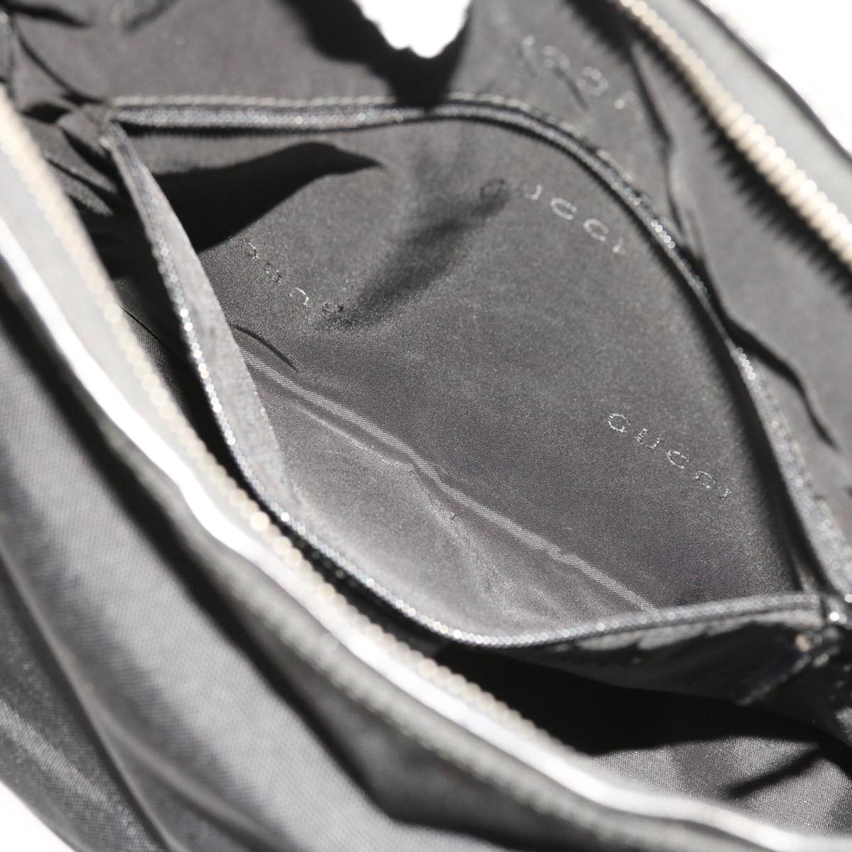 GUCCI Shoulder Bag Nylon Canvas Black 001 3766 ep1819