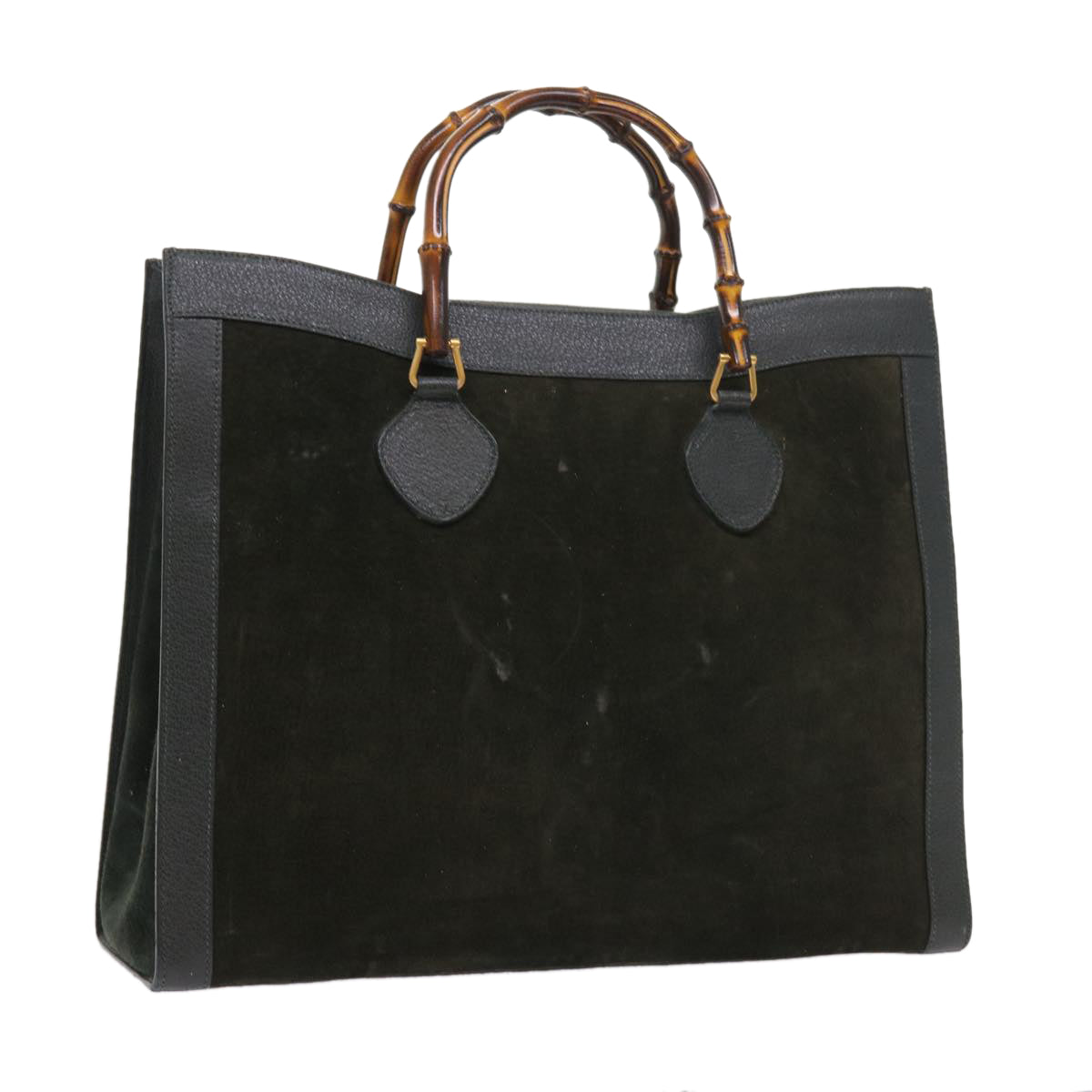 GUCCI Bamboo Hand Bag Leather Green 002 1186 0259 ep1822
