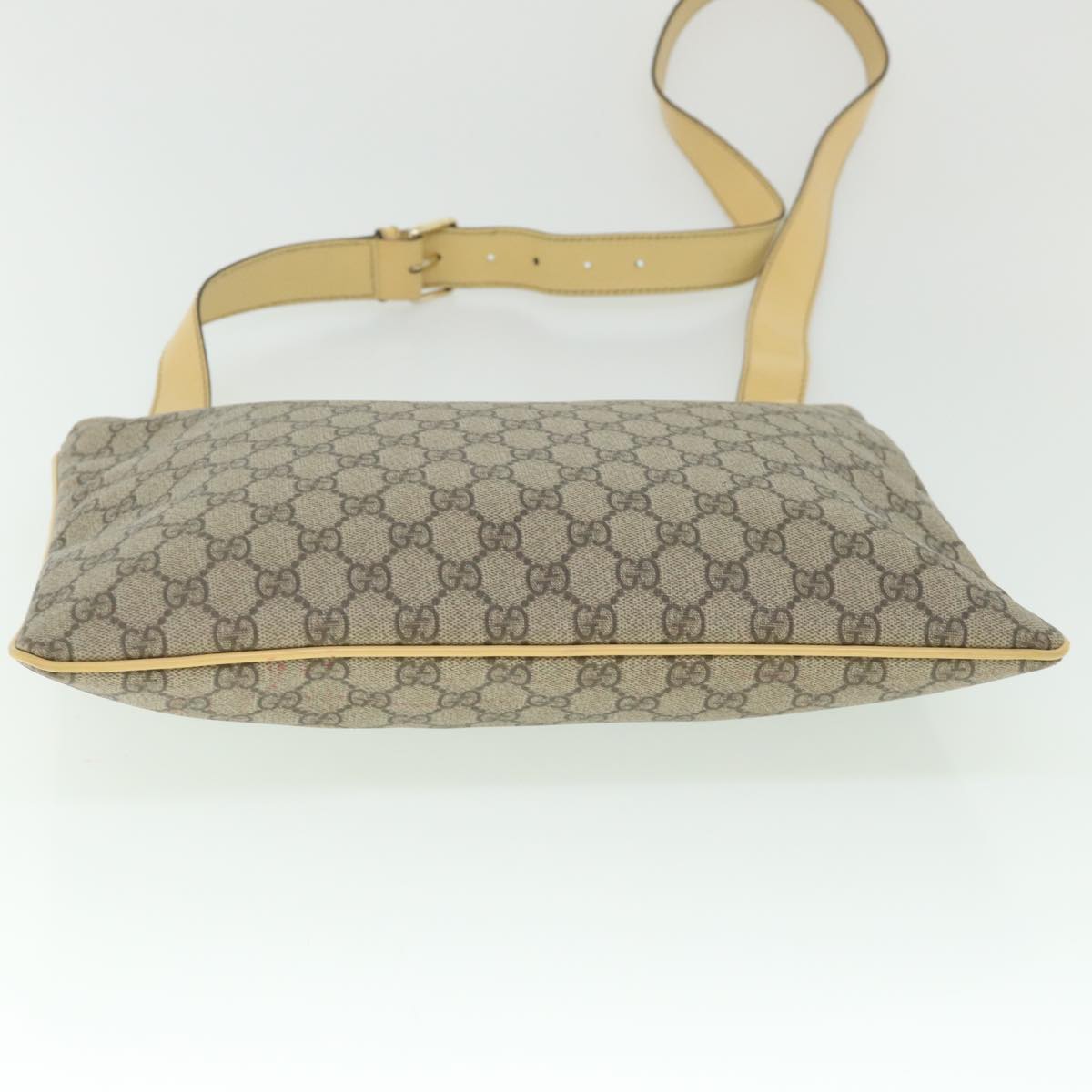 GUCCI GG Canvas Shoulder Bag PVC Leather Beige 201446 ep1824