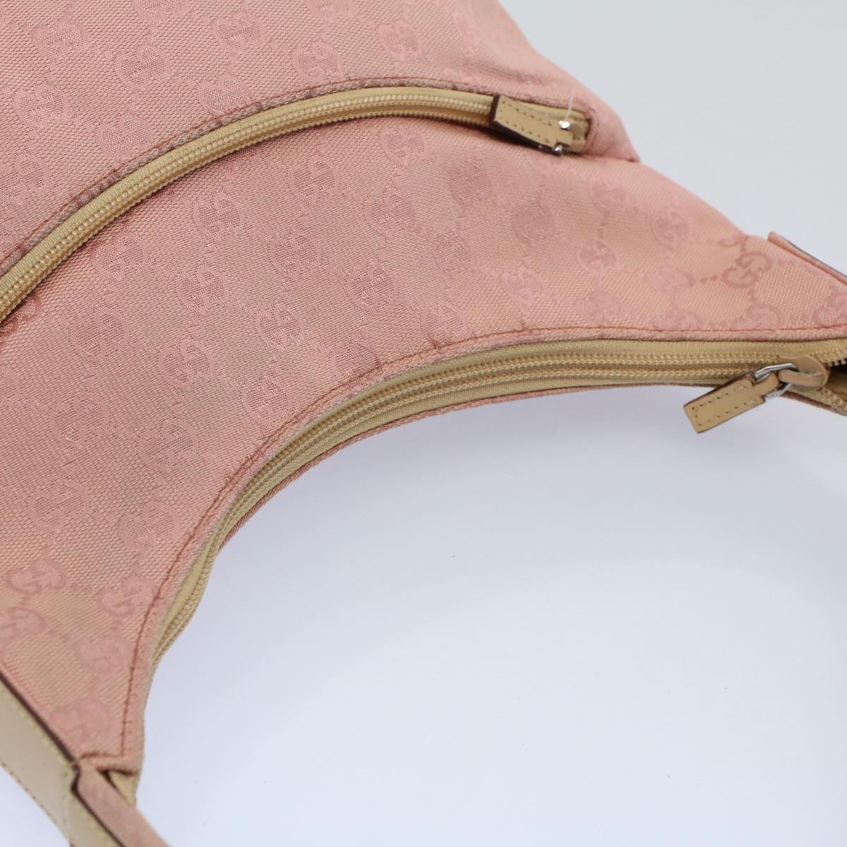 GUCCI GG Canvas Shoulder Bag Pink 001 3386 ep1845